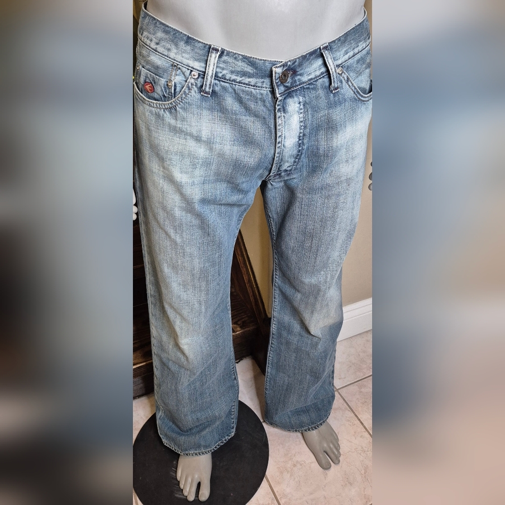 Energie Men's Light Blue Bootcut Jeans - Picture 9 of 11